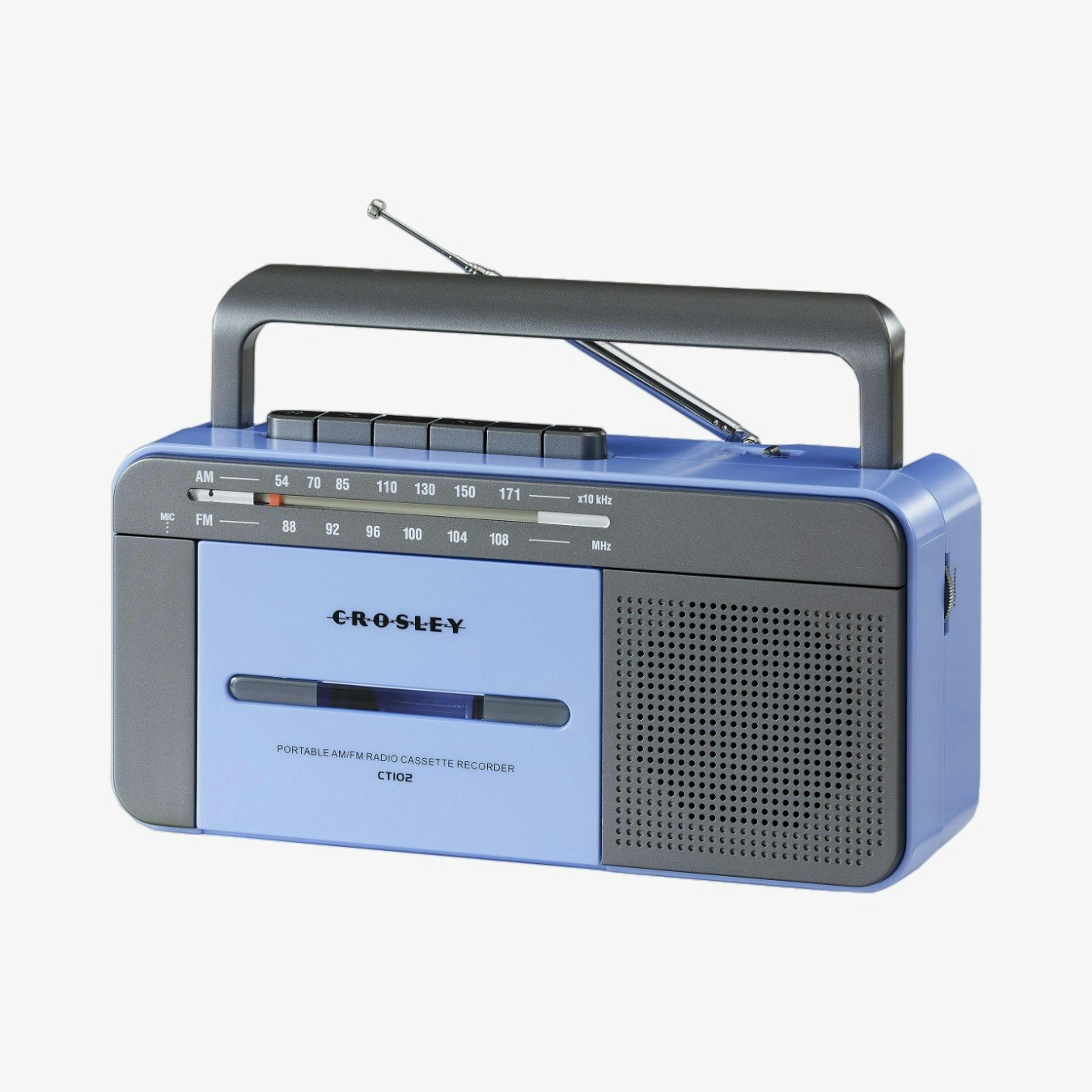 Crosley Cassette Player Blue/Grey by Crosley UK Fy